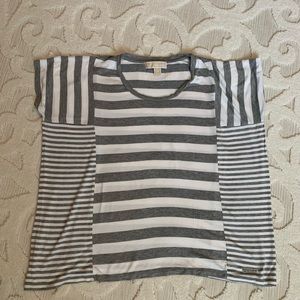 Michael Kors gray and white shirt